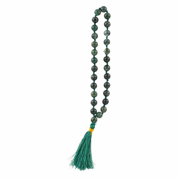 Agate Moss Prayer Beads 33 Beads